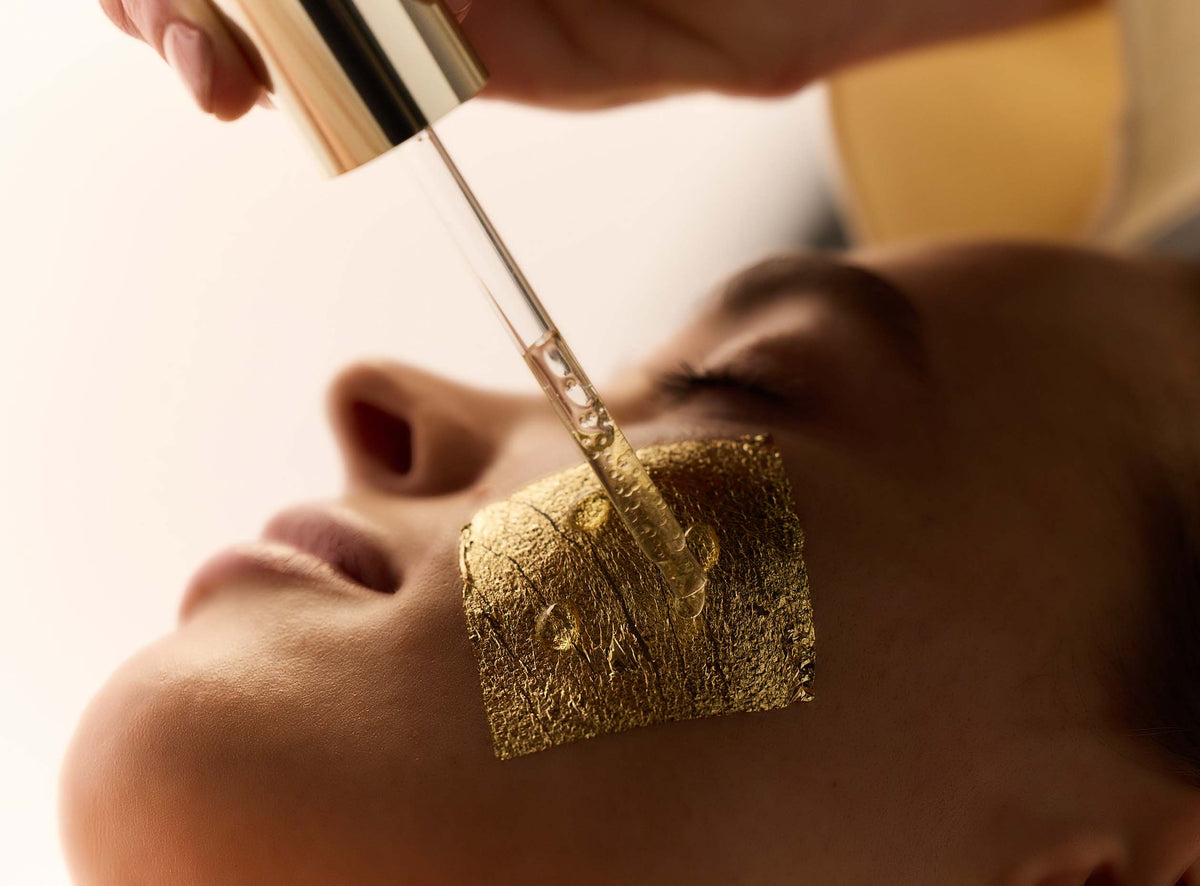 soin visage à la feuille d'or